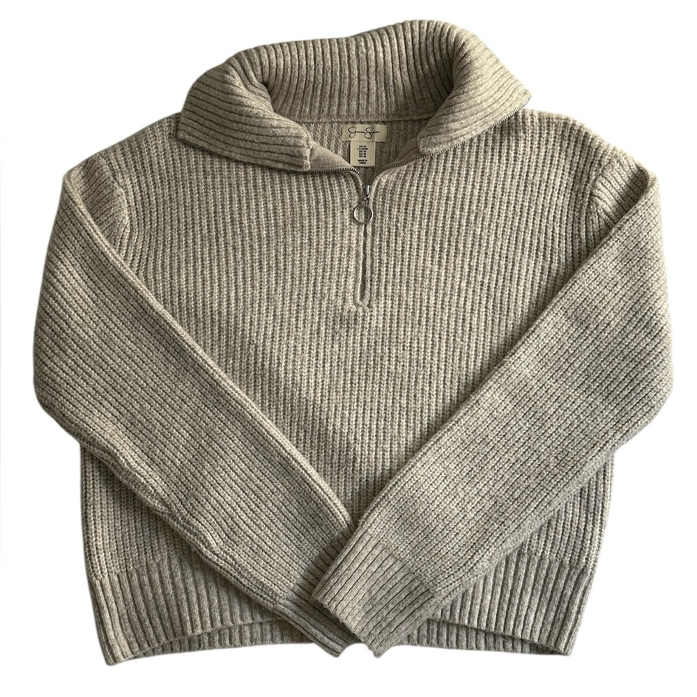 Jessica Simpson Cozy Beige Knit Sweater